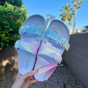 Stoney Clover Target Tie Dye Slide Sandals, Size 8